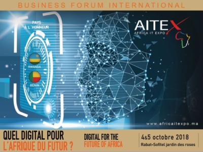 Affiche promotionnelle de la troisi&egrave;me &eacute;dition d'Africa It Expo (AITEX) - &copy;page Facebook de l'AITEX