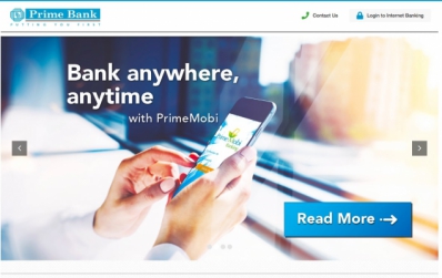 Site internet du k&eacute;nyan Prime Bank - &copy;primebank.co.ke